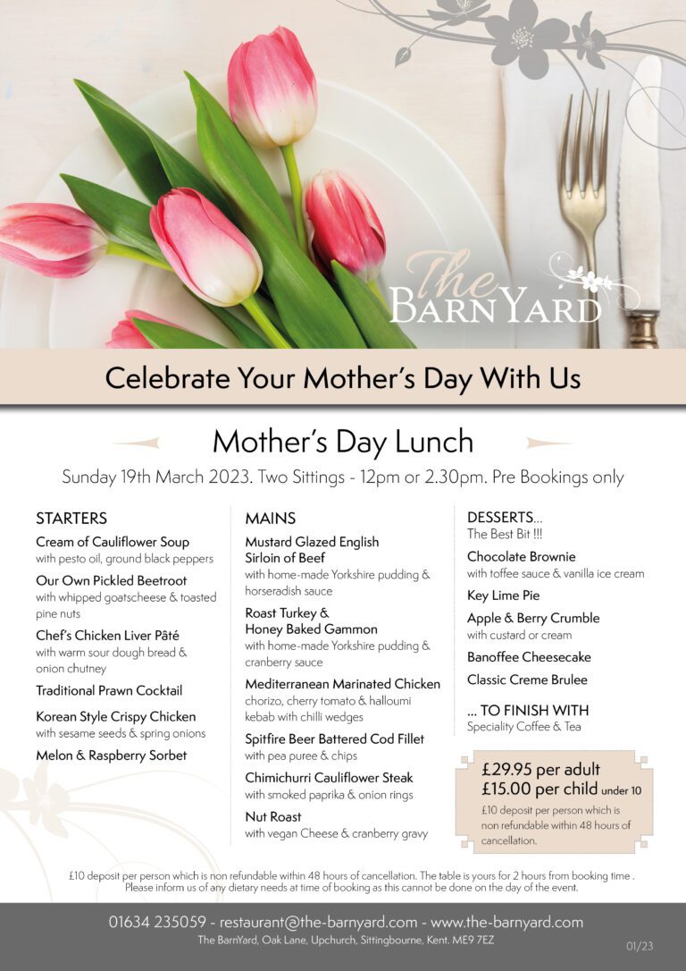 Mother’s Day Lunch | The BarnYard